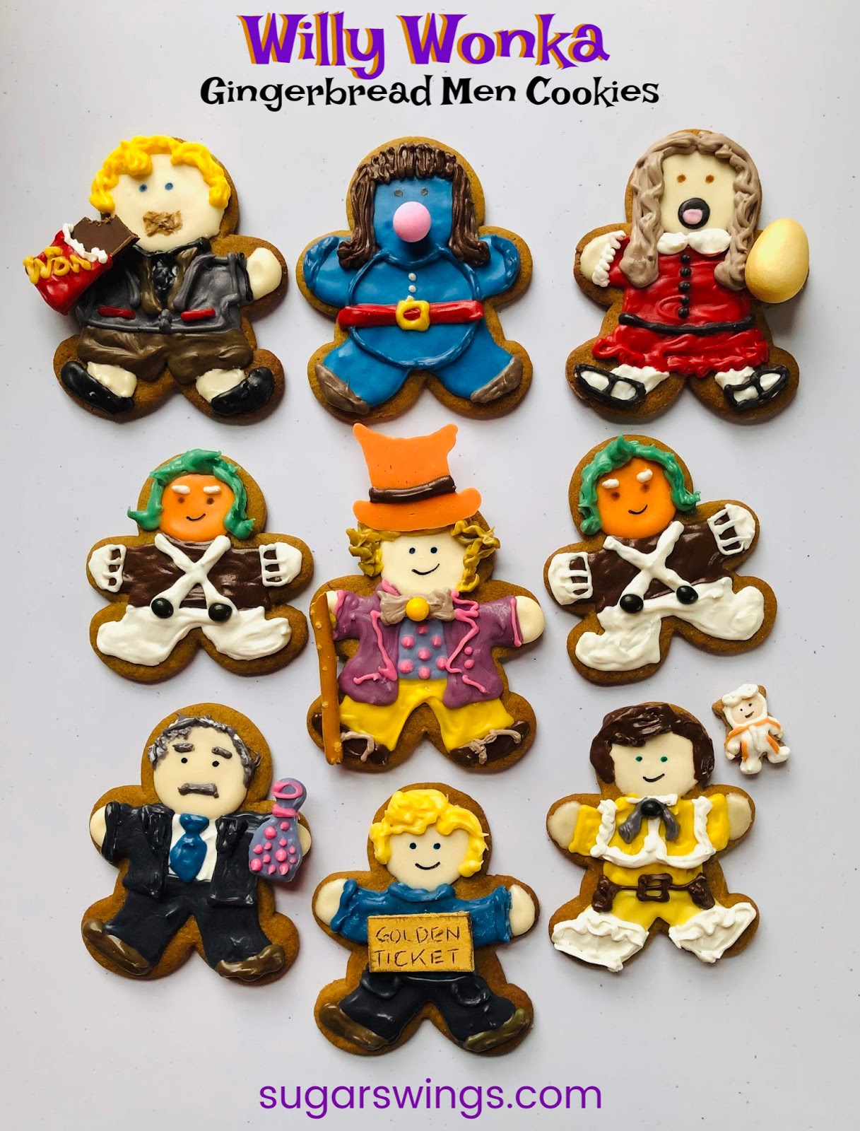 Sugar Swings! Serve Some: Willy Wonka Gingerbread Men Cookies