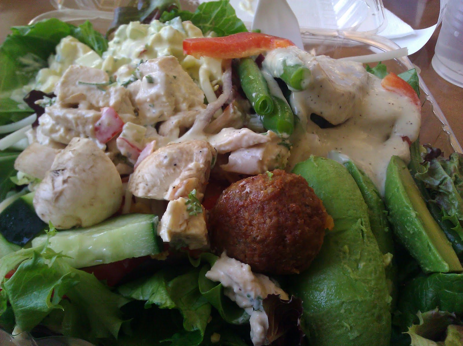 Watching what we eat Plaza grille cafe salad