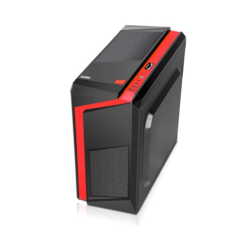 Vỏ case máy tính chuyên Game SAMA E-Sport F2 Black - Red