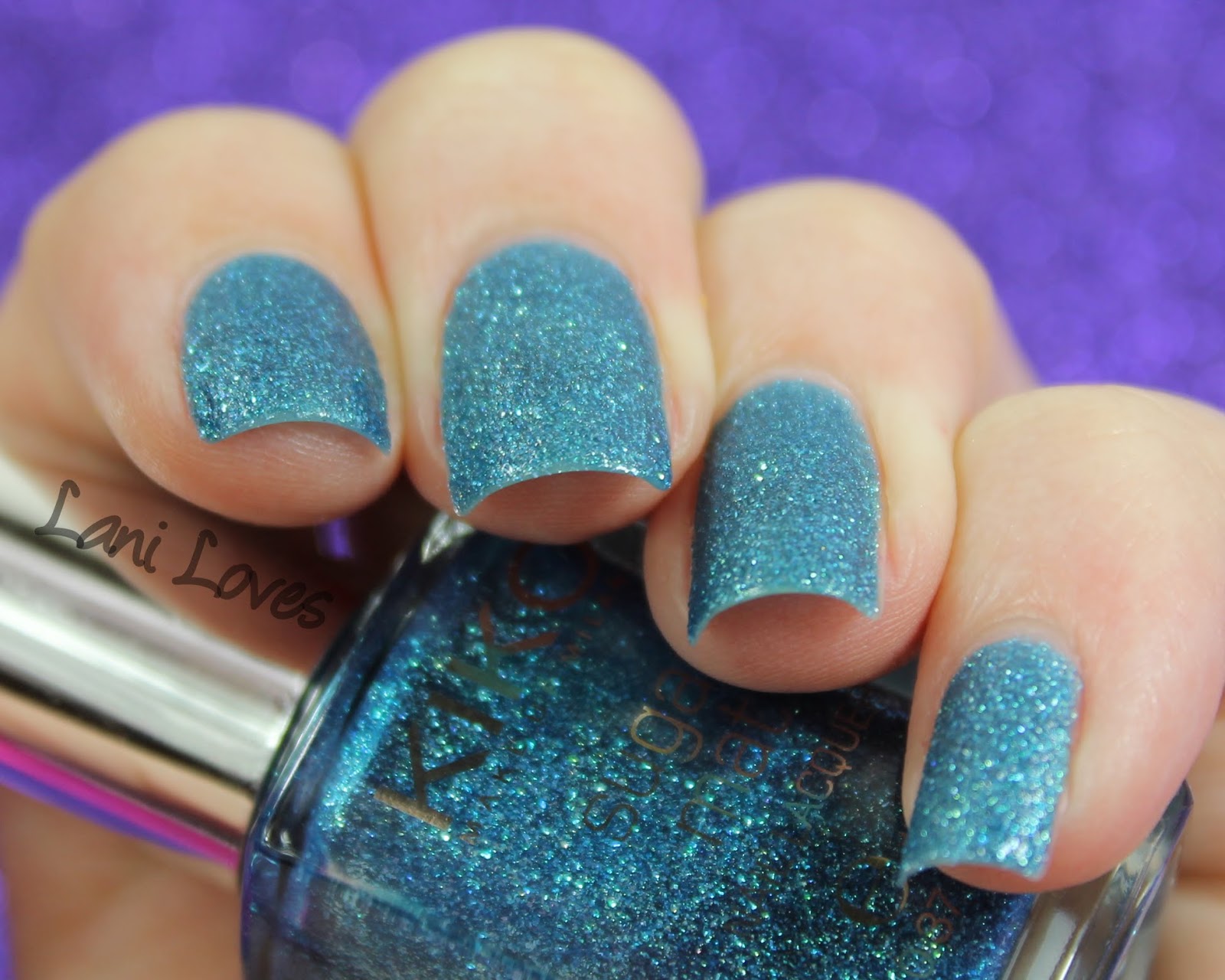 Kiko Sugar Mat Teal Green nail polish swatch & review