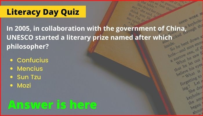 In 2005, in collaboration with the government of China, UNESCO started a literary prize named after which philosopher?