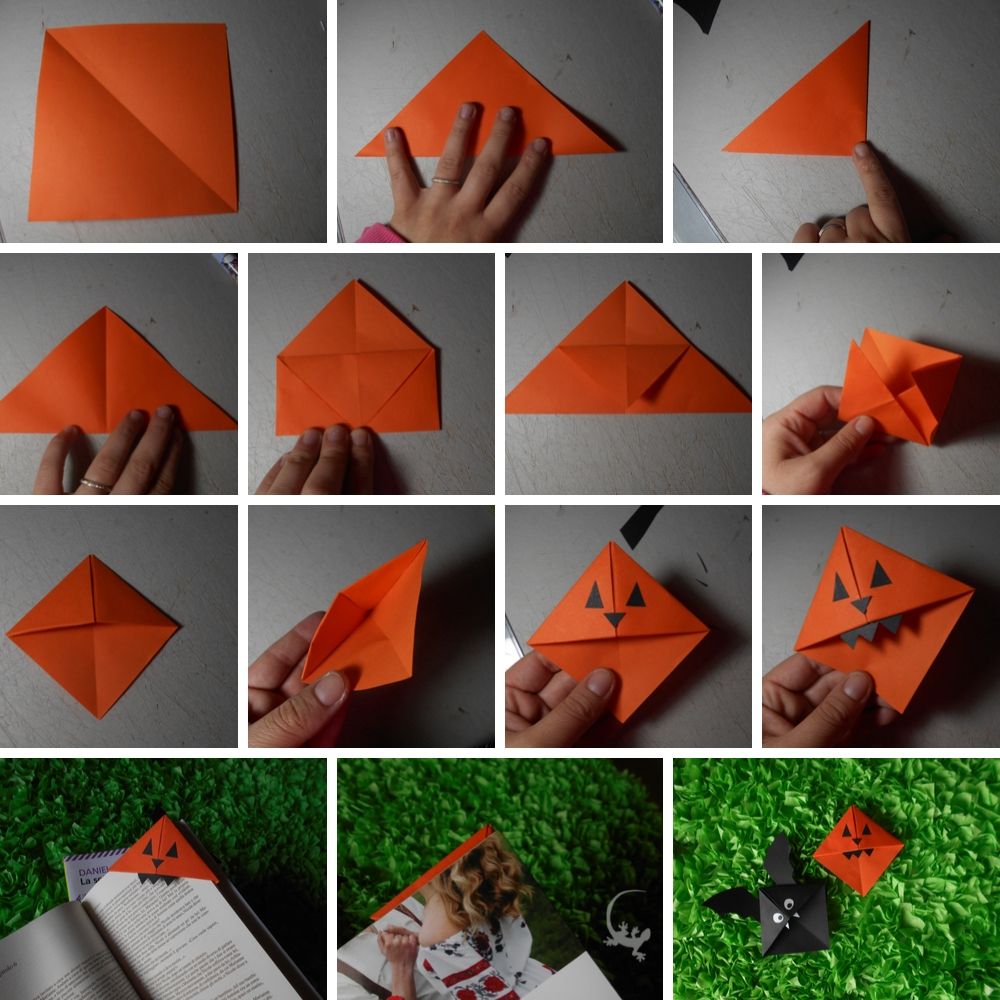Come Fare Un Segnalibro Origami A Forma Di Zucca Di Halloween Cartolelya