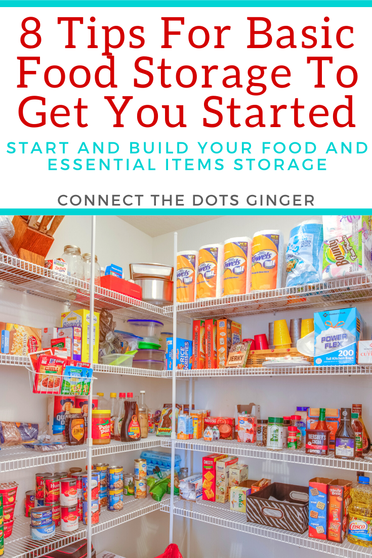 Connect the Dots Ginger Becky Allen Basic Food Storage Tips To Get