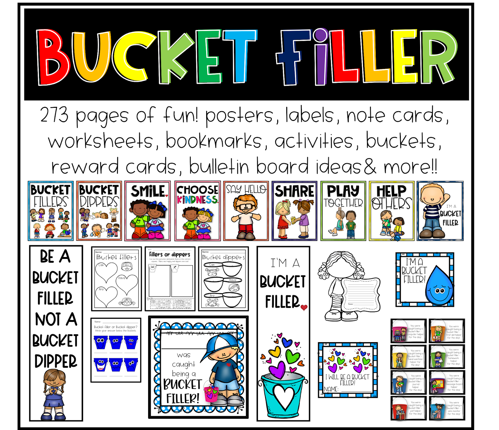 Simply Delightful in 2nd grade Bucket filler I just updated it!!