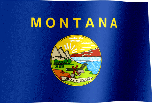 Montana Flag GIF All Waving Flags