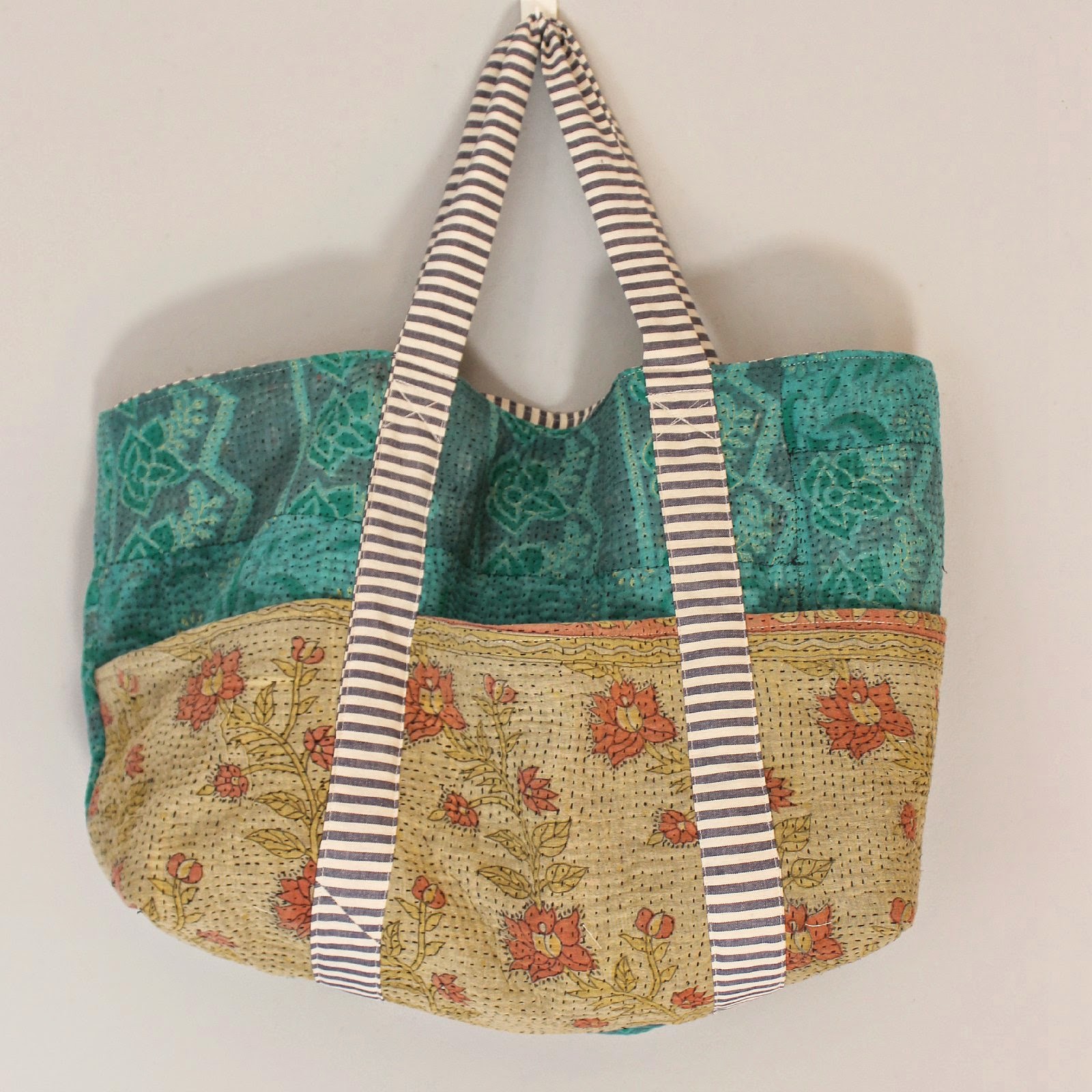 Roxy Creations: Large kantha bag