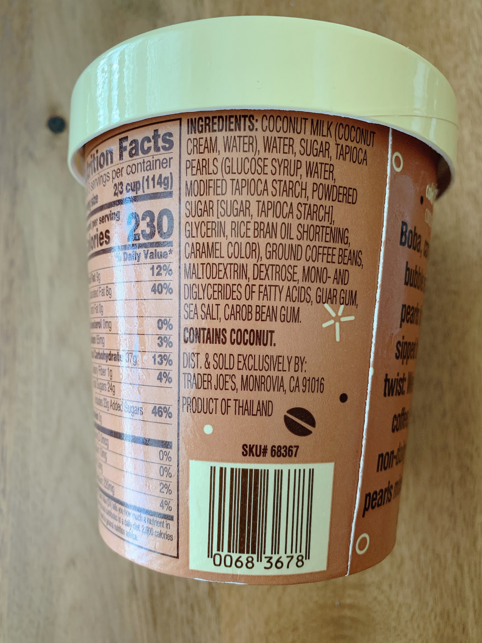 Trader Joes Cold Brew Coffee Ice Cream Tj S Cold Brew Latte Dessert