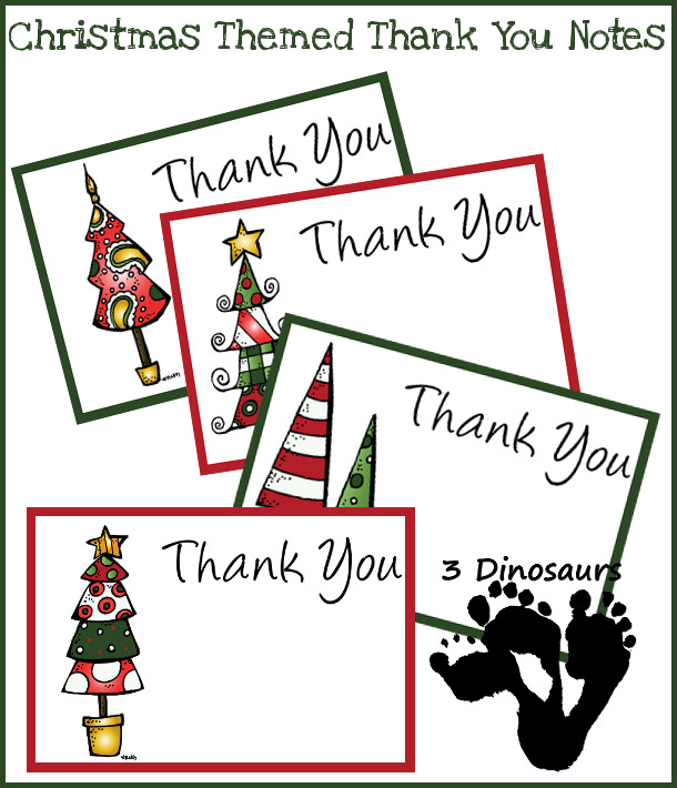 Christmas Thank You Cards - Slim Image
