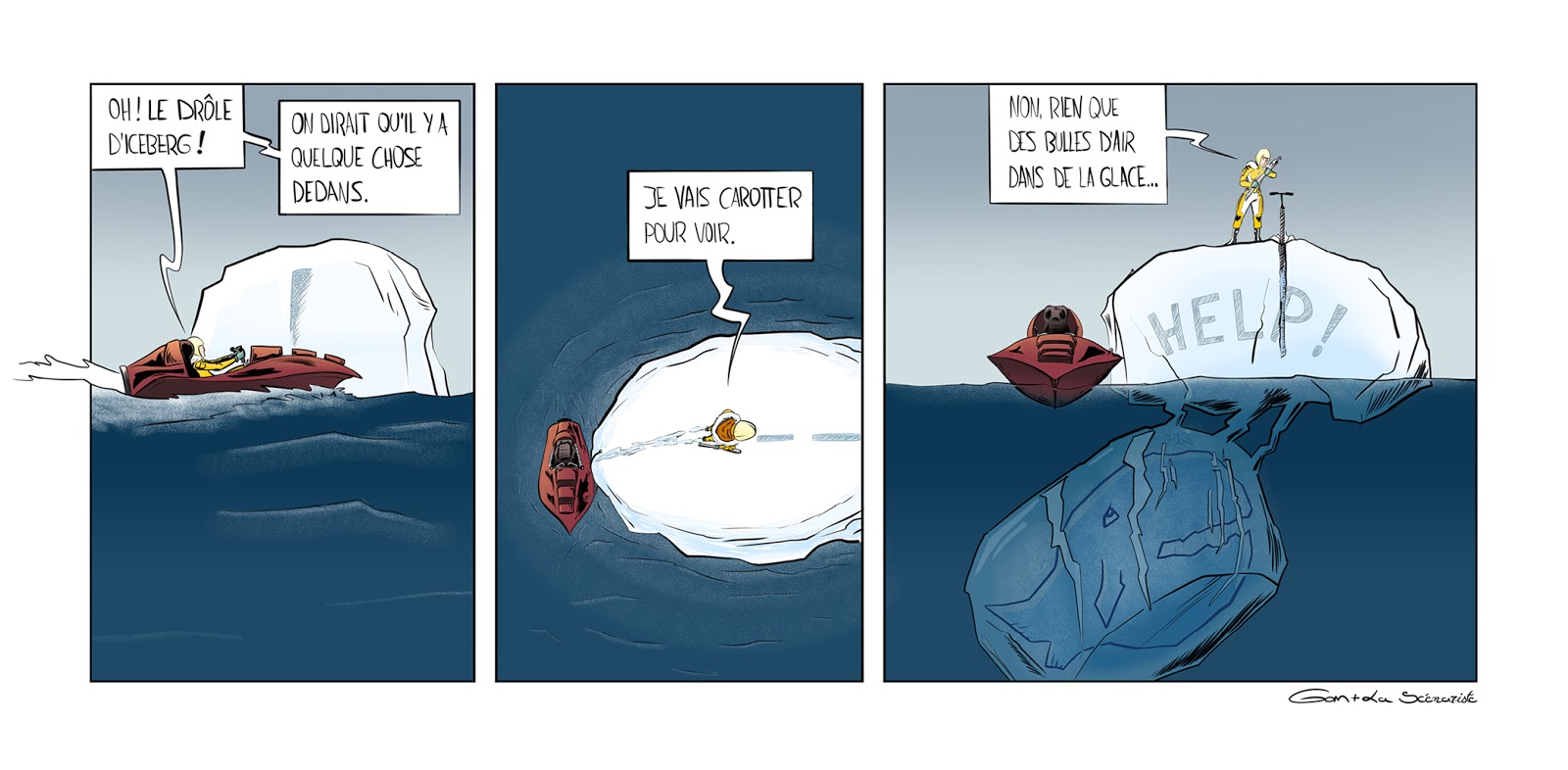 EXOboréal canoë bateau iceberg