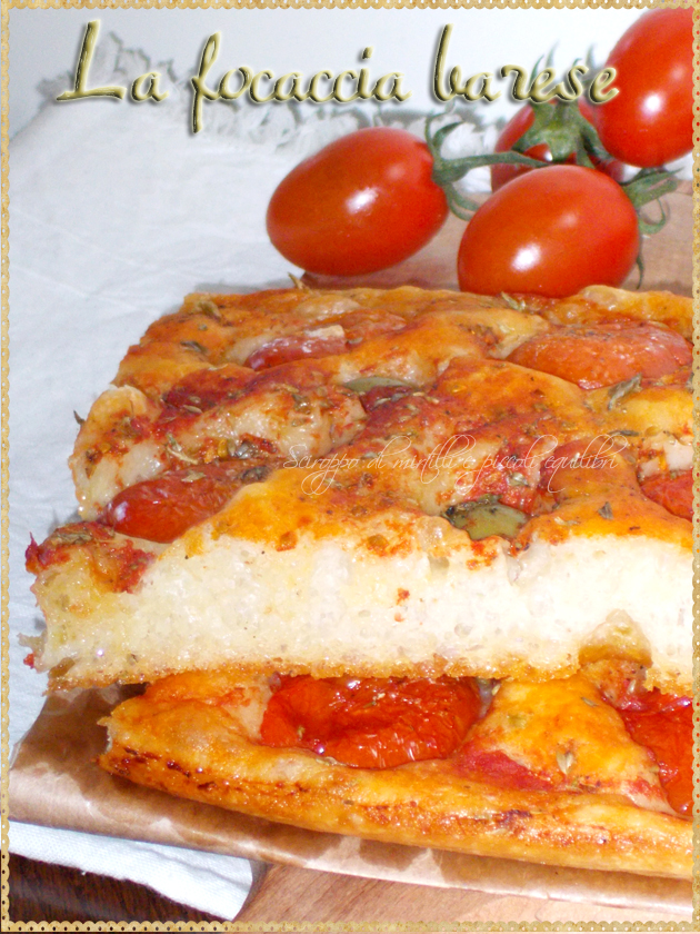 La focaccia barese