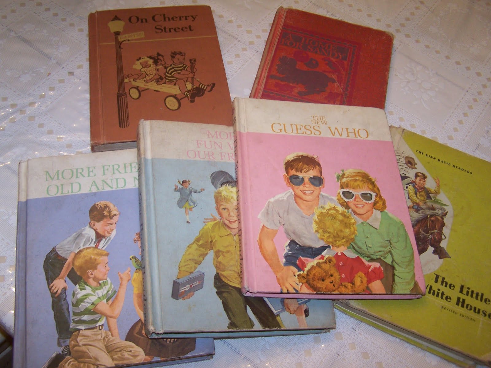 Sunny Skies and Sweet Tea Vintage School Books