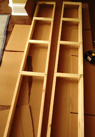 Lazy Liz on Less: Laundry room shelf