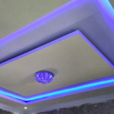 plafon bertingkat dengan lampu led