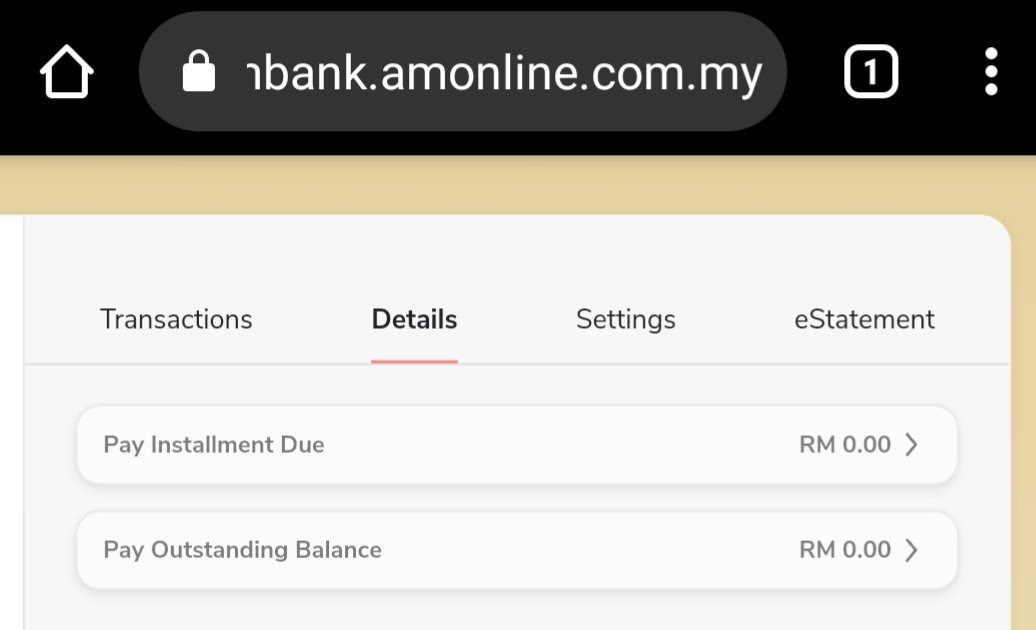 munamuni Full Settlement Kereta, Ambank