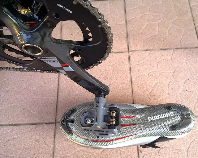 Look KeO pedal and Shimano R132 Shoes