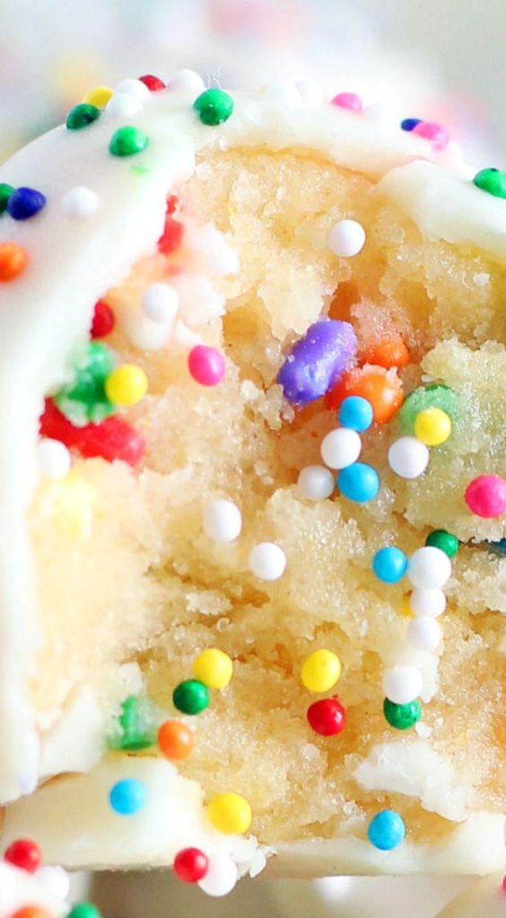 NoBake Birthday Cake Truffles Trending Recipes