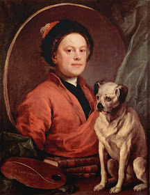 The Painter and his Pug by William Hogarth, 1745