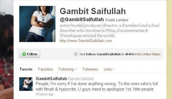 Gambit Saifullah Mohon Maaf