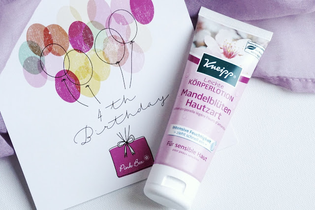 Pink Box April 2016 Kneipp Körperlotion Mandelblüte Hautzart