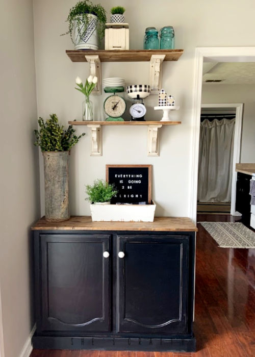 How to easily Make a Sideboard or Buffet from a kitchen cabinet