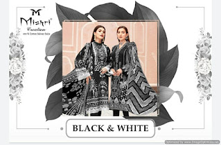 Mishri Black and White Muharram Suits wholesaler