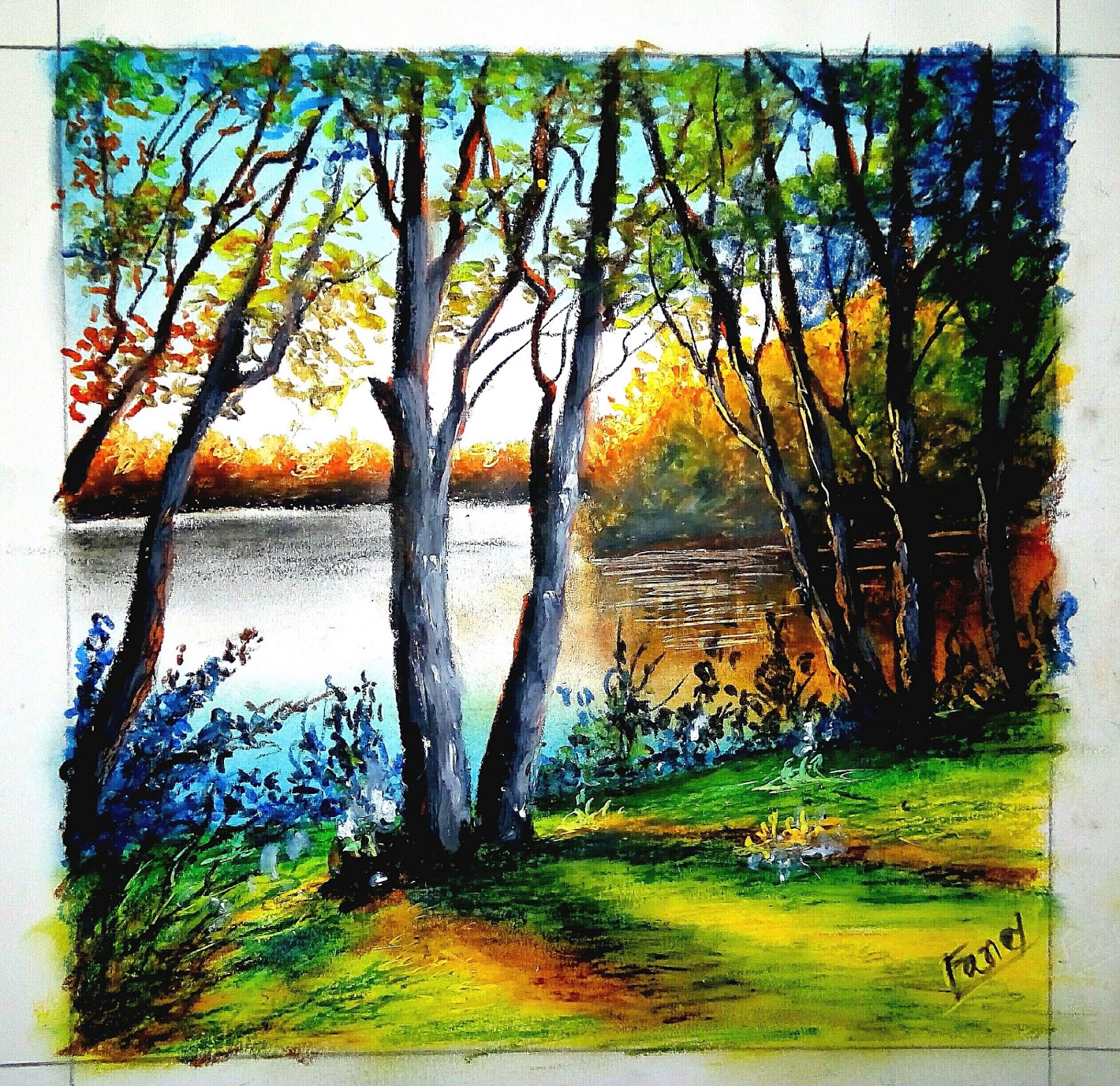 Featured image of post Oil Pastel Drawing Forest