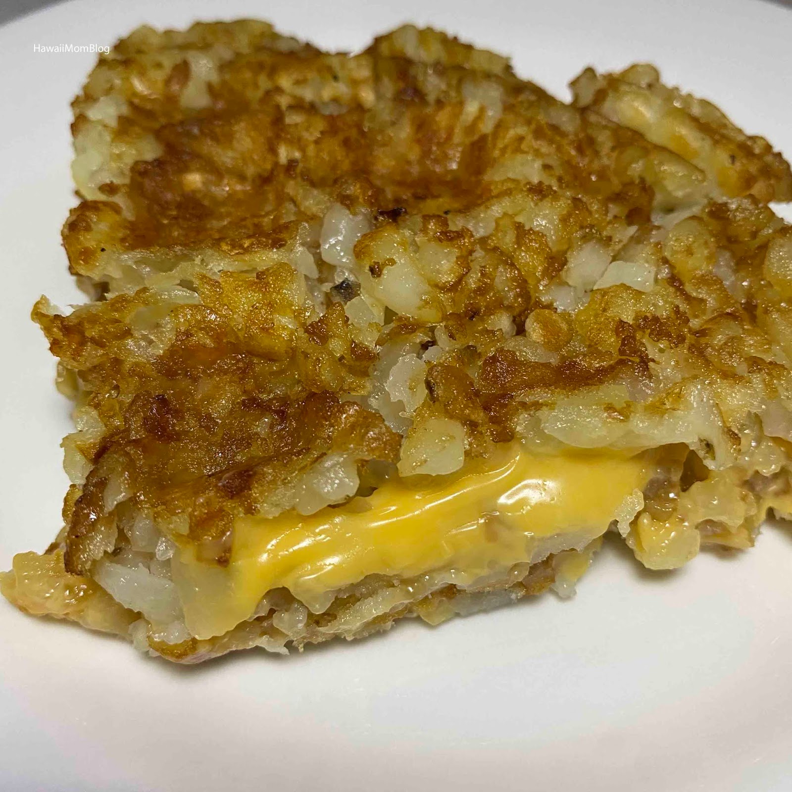 Hawaii Mom Blog Tater Tot Waffle Grilled Cheese