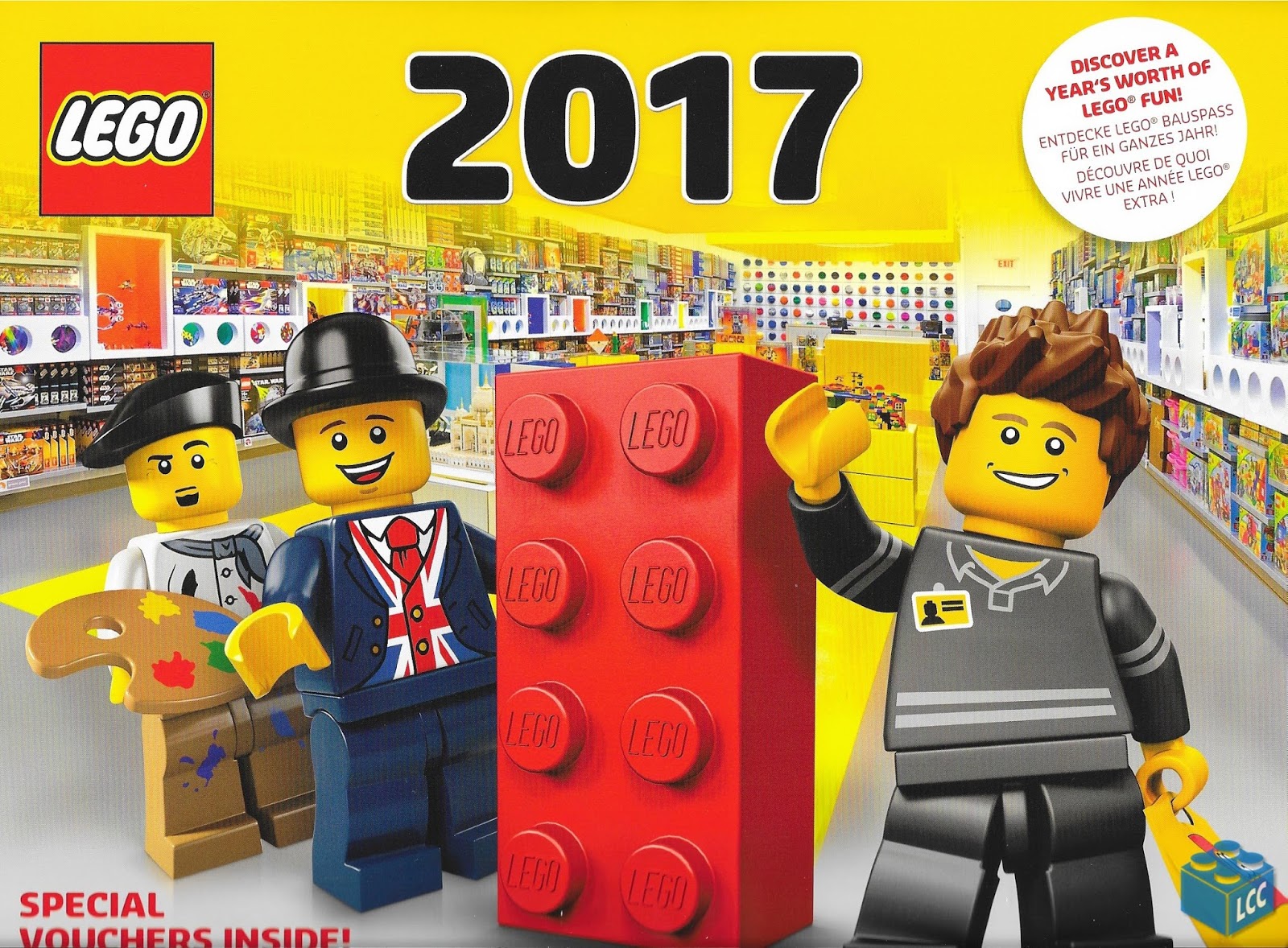 Life in Lego Free 2017 LEGO Wall Calendar Stickers Sheet