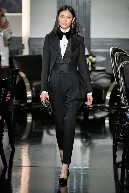Ralph Lauren Fall 2019 Womenswear inspired by a jazz club and power dressing