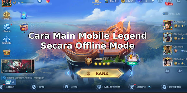 Cara Main Mobile Legend Secara Offline Mode