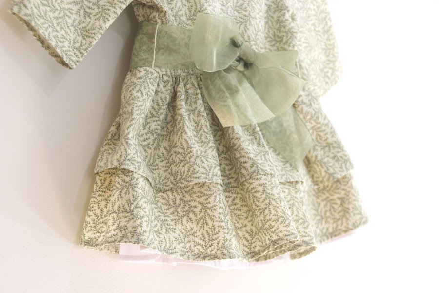 DIY patrones vestido niña volantes talla 3 a 8 años 