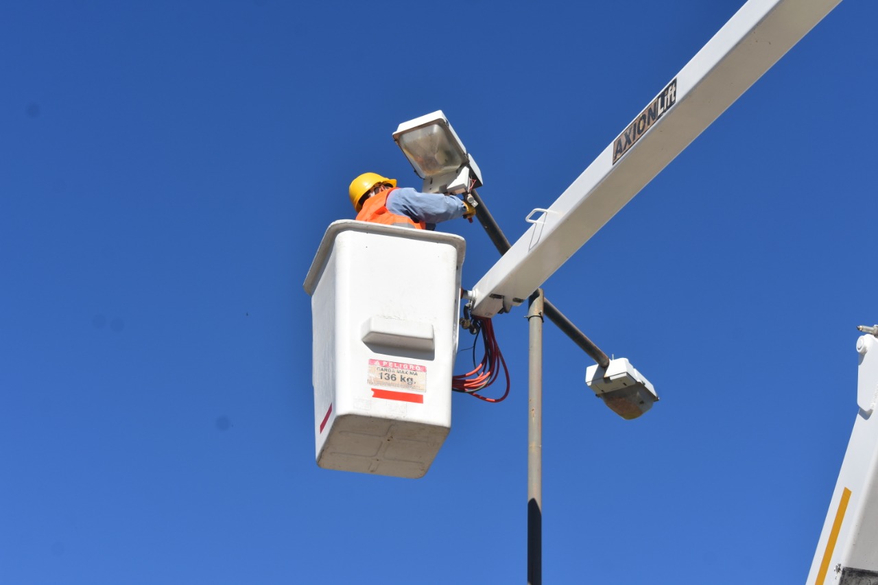 Se dañaron las nuevas luminarias durante la última tormenta eléctrica