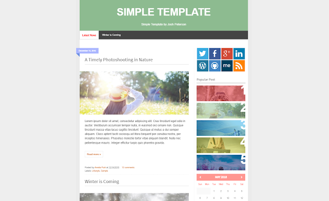 Simple Responsive Blogger Template