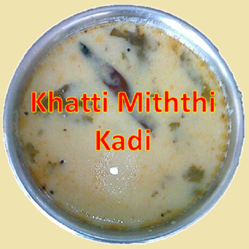 Khatti Mitthi Gujarati Kadhi for Gujarati Thali.