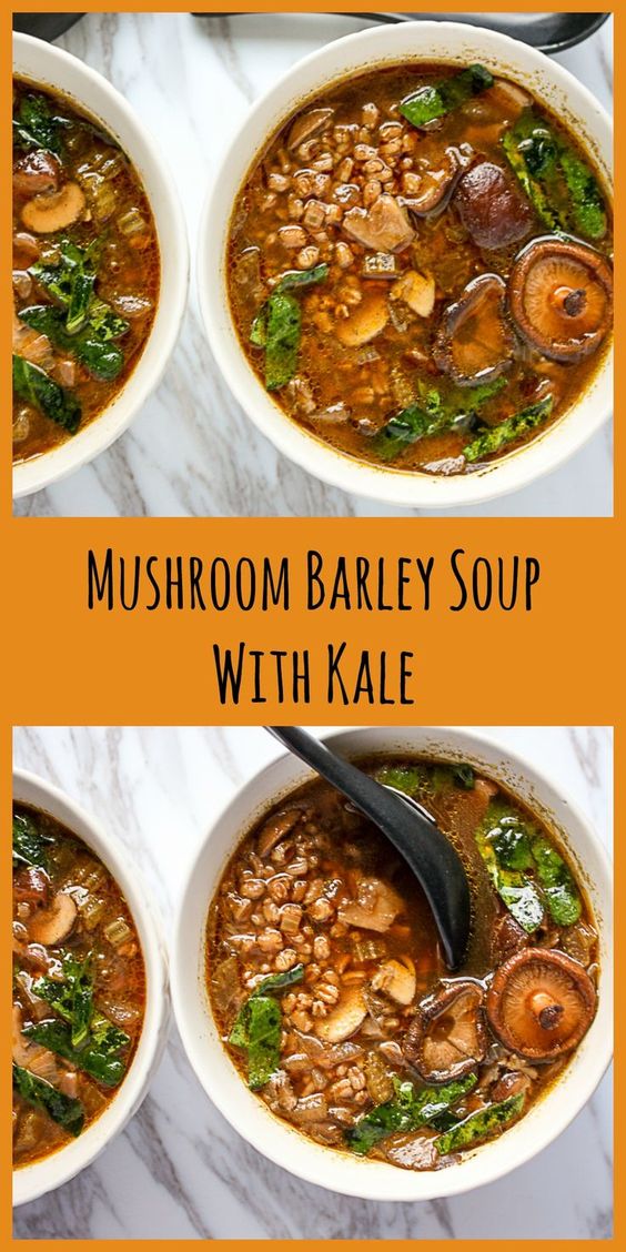 Mushroom Barley Soup - Jagat Resep