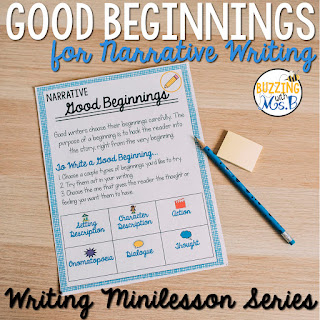 https://www.teacherspayteachers.com/Product/Good-Beginnings-Narrative-Writing-Minilesson-Unit-3805092