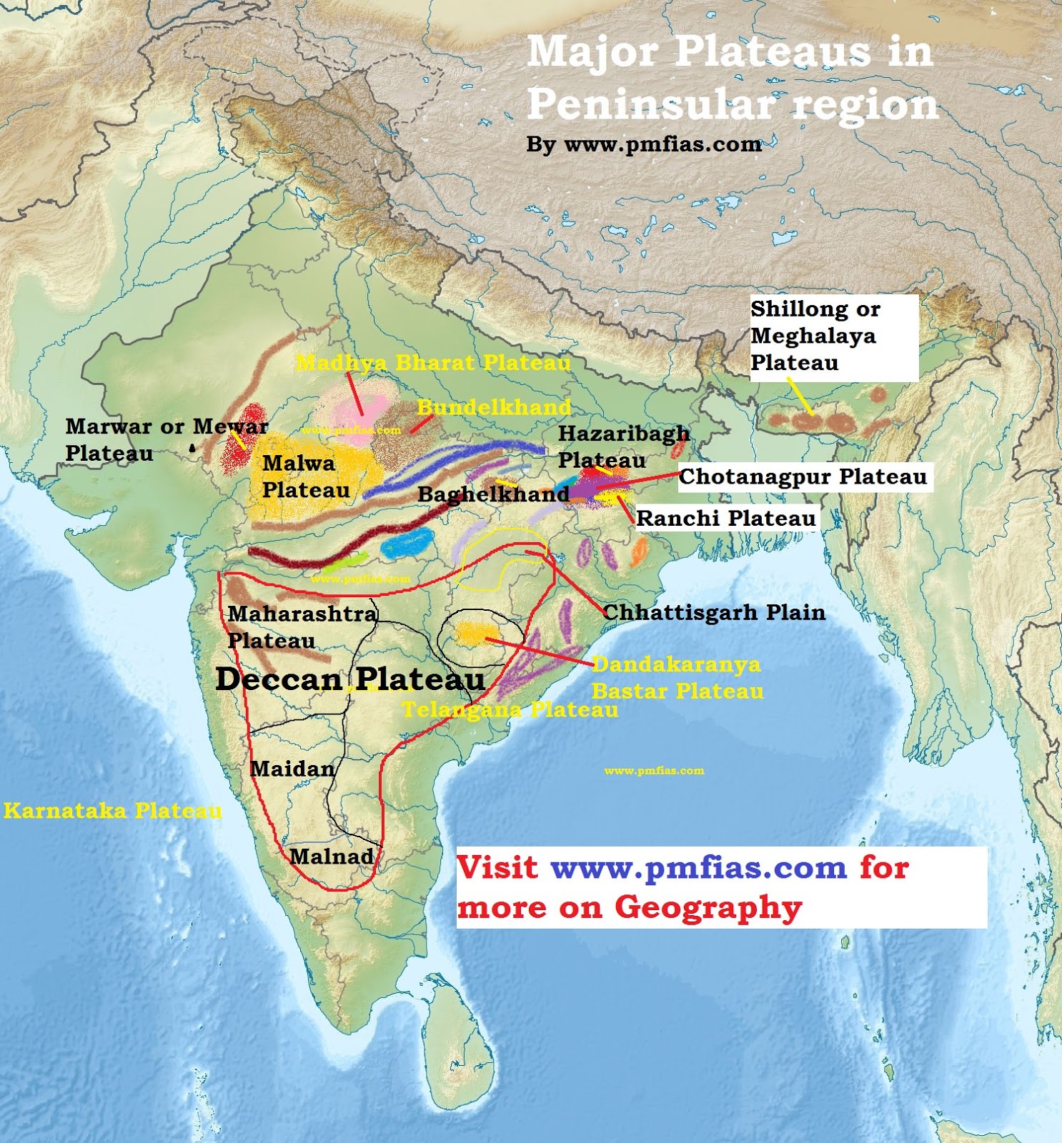 Geography of India Northern Plains, Plateaus Daily Quiz PANACEA ANCHAL