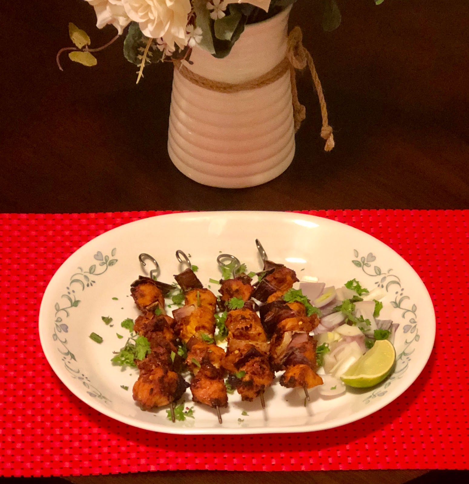 COOK AND BE HAPPY ! AIR FRYER CHICKEN TIKKA MASALA SKEWERS
