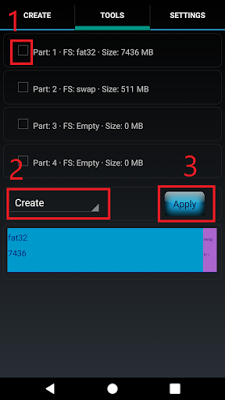 تطبيق AParted, تطبيق اصلاح كارت الميمورى التالف AParted للاندرويد, اصلاح كارت الميمورى التالف للاندرويد, اصلاح الكارت ميموري التي لا تظهر