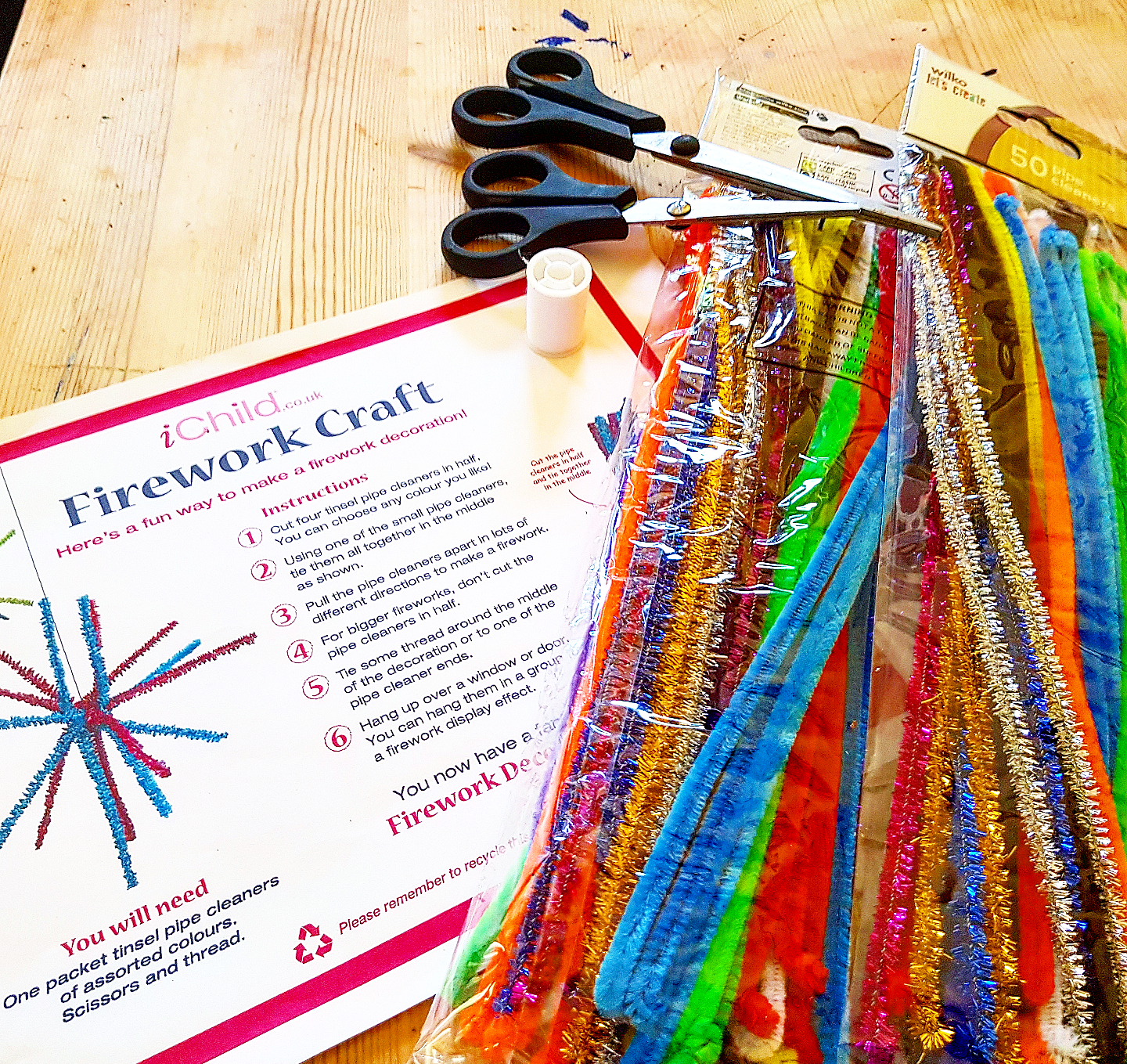 Inside Martyn's Thoughts Home School Pipe Cleaner Fireworks