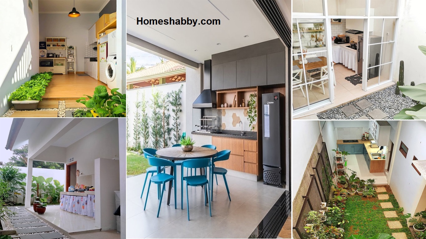 7 Desain Dapur Terbuka Area Belakang Rumah, Bikin Masak Kian Asyik