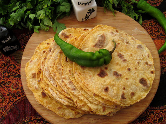 Индийские лепешки «Чапати» с бататом