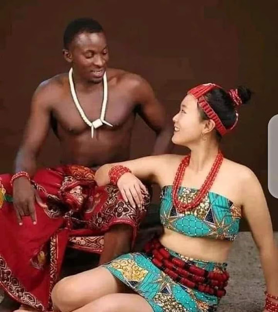 Check out the Lovely pre-wedding photos of a Nigerian man and his Korean bride