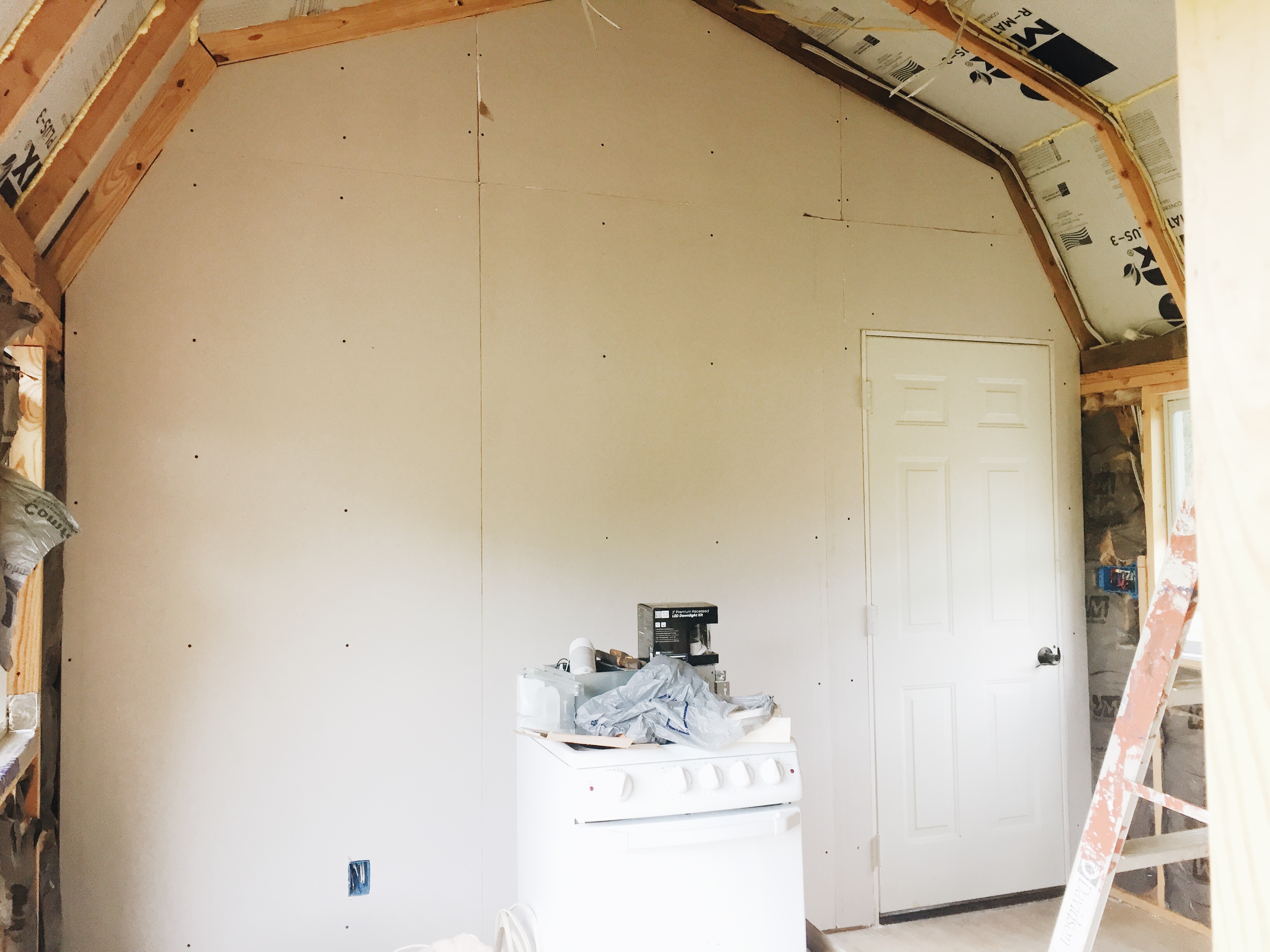 Drywall for Days 12x16 Tiny House Our Tiny Year Texas