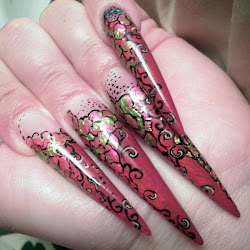 nails nail designs fingernails longest would question why heck ever want finger duh foes vanquishing nailart pink