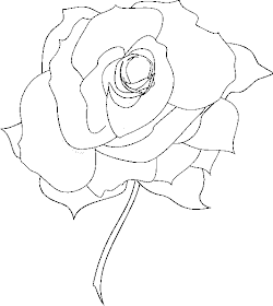 Flower Coloring Pages: Roses Flower Coloring Pages