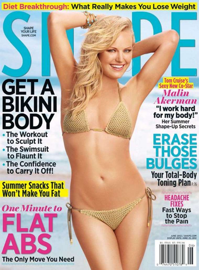 Malin Akerman Shows Off Bikini Body for June 2012 Shape Magazine