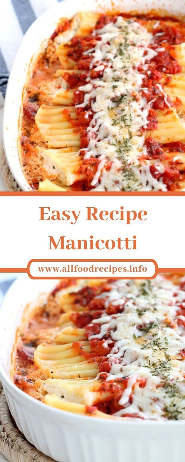 Easy Recipe Manicotti