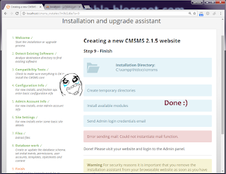 Install CMSMadeSimple 2.1.5 ( CMSMS ) on Windows 7   XAMPP tutorial 13