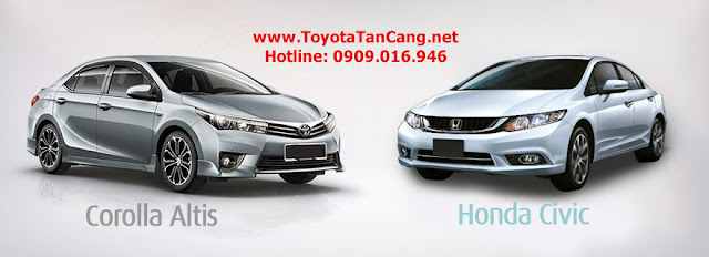 Giá Altis 2015 và Civic 2015 có một sự chênh lệch không đáng kể Giá Altis 2015 và Civic 2015 có một sự chênh lệch không đáng kể